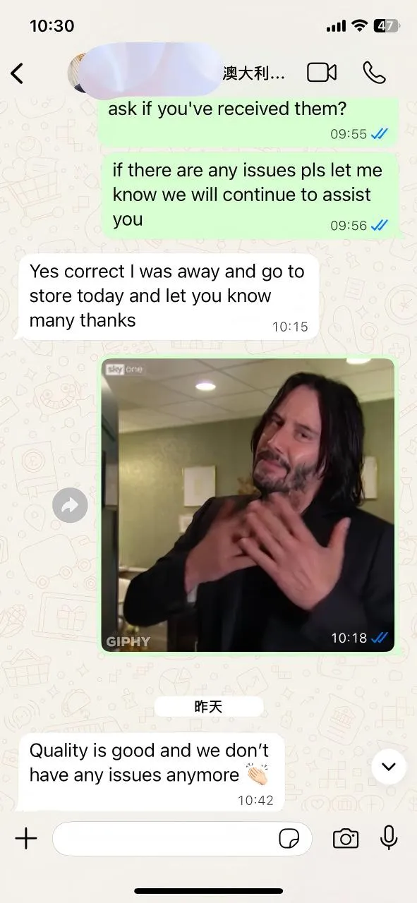 Avustralyalı Müşterimizden Geribildirim: Kalite En İyi İletişimdir