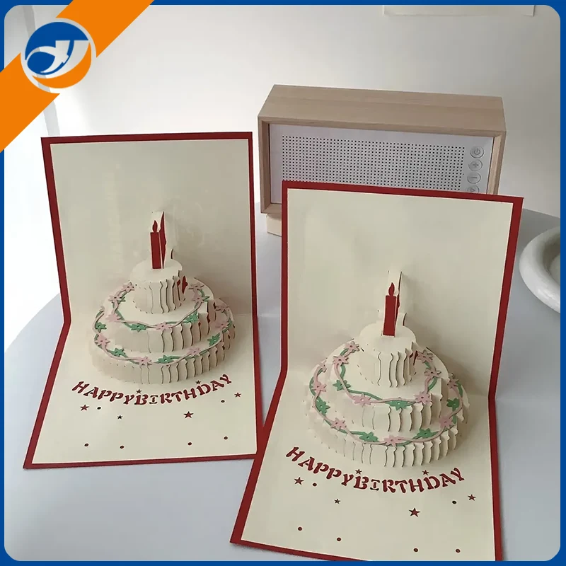 Doğum günü 3D kağıt kartı