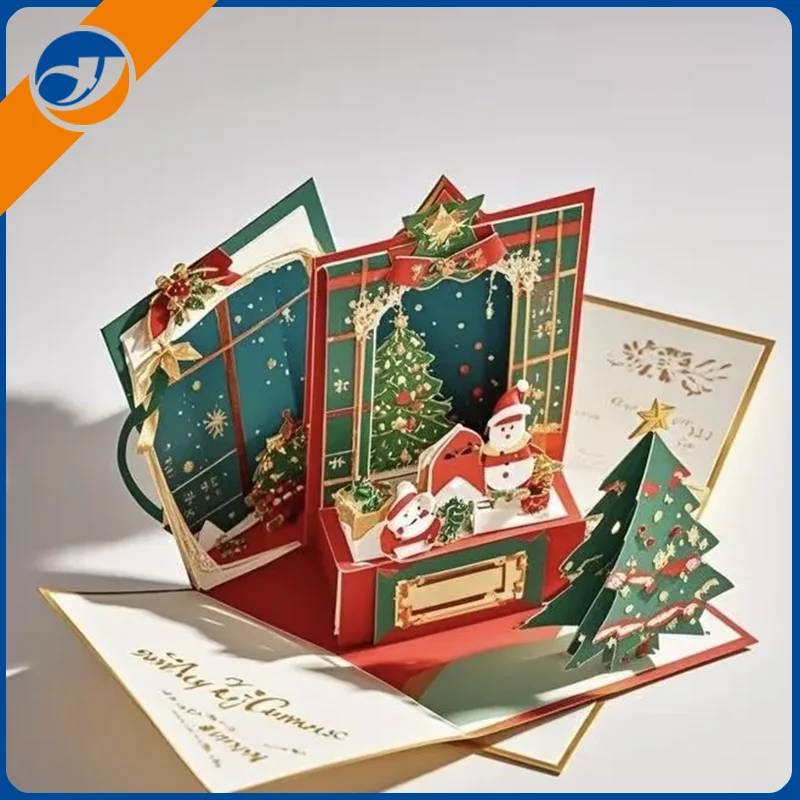 Noel 3D kağıt kartı